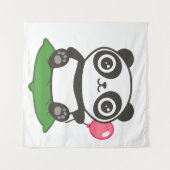 Tenture Illustration de Cute Panda (Devant (Horizontal))
