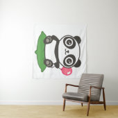 Tenture Illustration de Cute Panda (En situation (horizontale))