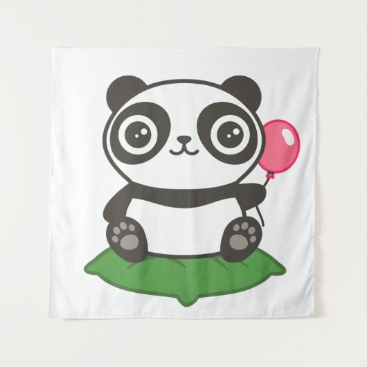 Tenture Illustration de Cute Panda (Devant)