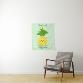 Tenture Illustration de dessin animé d'ananas mignon (En situation)