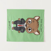 Tenture Illustration de dessin animé de rat mignon (Devant (Horizontal))