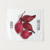 Tenture Illustration de dessin animé Shallot (Devant (Horizontal))