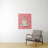 Tenture Illustration de dessin de lapin lapin mou (En situation)