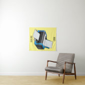 Tenture Illustration de dessin d'imprimante (En situation (horizontale))