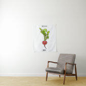 Tenture Illustration de dessin Radish (En situation)