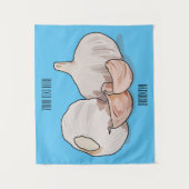 Tenture Illustration de dessin sur l'ail (Devant)