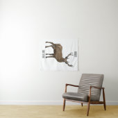 Tenture Illustration de dessin sur le cerf (En situation (horizontale))