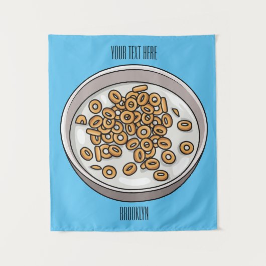 Tenture Illustration de dessin sur les céréales (Devant)