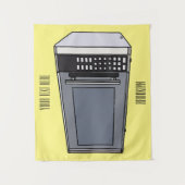 Tenture Illustration de dessin sur micro-ondes (Devant)