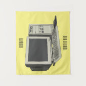 Tenture Illustration de dessin sur ordinateur (Devant)