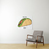 Tenture Illustration de dessin sur Taco (En situation (horizontale))