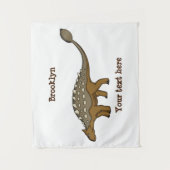 Tenture Illustration de dinosaure blindé Ankylosaurus (Devant)