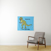 Tenture Illustration de dinosaure T rex drôle (En situation (horizontale))