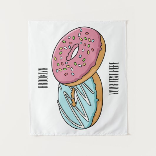 Tenture Illustration de Donut (Devant)
