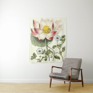 Tenture Illustration de fleurs de jardin botanique vintage