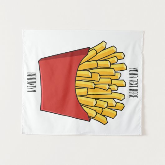 Tenture Illustration de frites (Devant (Horizontal))