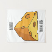 Tenture Illustration de fromage (Devant (Horizontal))
