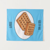 Tenture Illustration de gaufre (Devant (Horizontal))