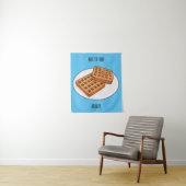 Tenture Illustration de gaufre (En situation)