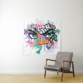 Tenture Illustration de graffiti avec lettres de graffitis (En situation)