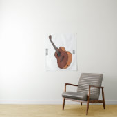 Tenture Illustration de guitare acoustique (En situation)
