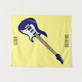 Tenture Illustration de guitare électrique de dessin animé (Devant (Horizontal))