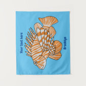 Tenture Illustration de Happy lionfish (Devant)