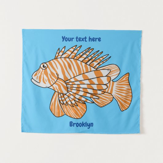 Tenture Illustration de Happy lionfish (Devant (Horizontal))