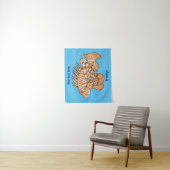 Tenture Illustration de Happy lionfish (En situation)