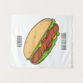 Tenture Illustration de Hot dog (Devant (Horizontal))