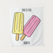 Tenture Illustration de Ice pop (Devant)
