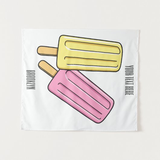 Tenture Illustration de Ice pop (Devant (Horizontal))