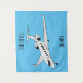 Tenture Illustration de jet privé (Devant)