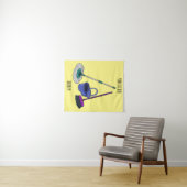 Tenture Illustration de la bande dessinée Broom & mop (En situation (horizontale))