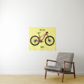 Tenture Illustration de la bande dessinée de vélo (En situation (horizontale))