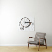 Tenture Illustration de la bande dessinée de vélo à grande (En situation (horizontale))