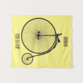 Tenture Illustration de la bande dessinée de vélo à grande (Devant (Horizontal))