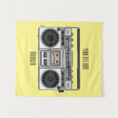 Tenture Illustration de la bande dessinée radio (Devant (Horizontal))