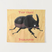 Tenture Illustration de la caricature du dendroctone du rh (Devant (Horizontal))