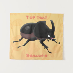 Tenture Illustration de la caricature du dendroctone du rh