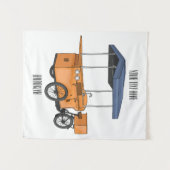 Tenture Illustration de la carotte de vélo (Devant (Horizontal))