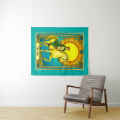 Tenture Illustration de la carte Tarot, Le Soleil (En situation (horizontale))