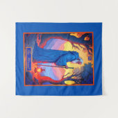 Tenture Illustration de la carte Tarot, L'ermite (Devant (Horizontal))