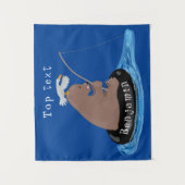 Tenture Illustration de la pêche de l'ourson mou (Devant)