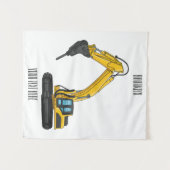 Tenture Illustration de la pelle de rupture (Devant (Horizontal))