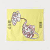 Tenture Illustration de la série Teacup (Devant (Horizontal))
