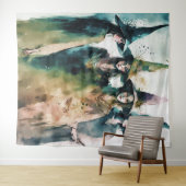 Tenture Illustration de la sorcière #1 (En situation (horizontale))