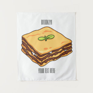Tenture Illustration de Lasagna