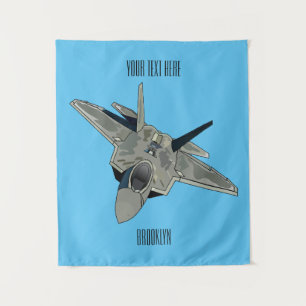 Tenture Illustration de l'avion de chasse