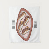 Tenture Illustration de l'éclair de chocolat (Devant)